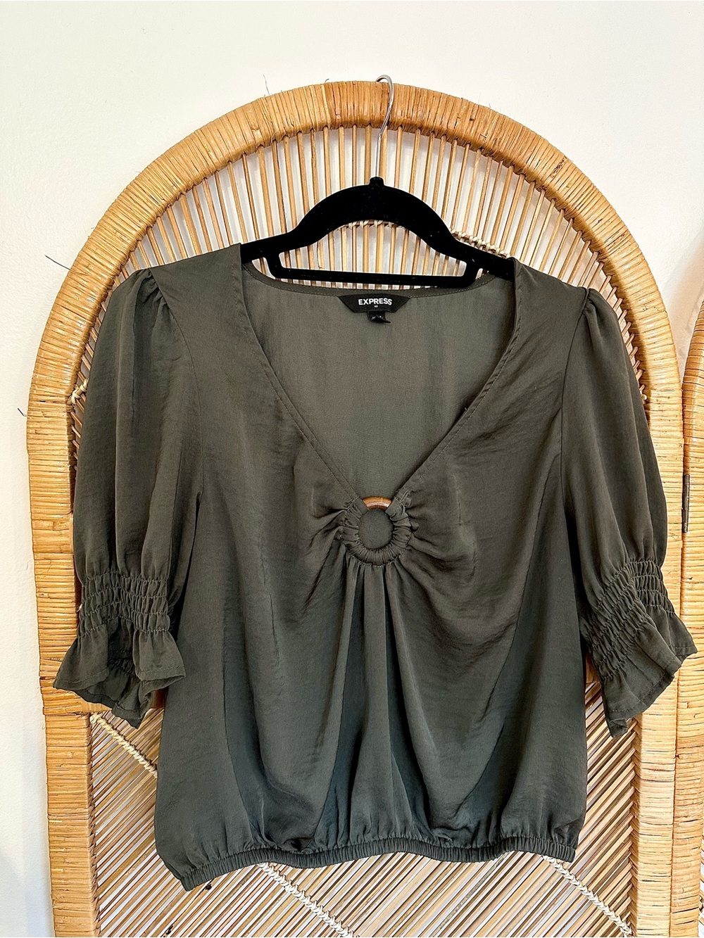 Express Ring Front Blouse